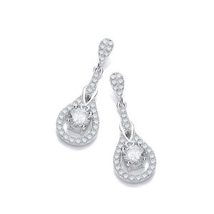 Micro Pavé Tear Drop CZ Earrings
