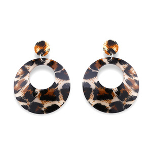 Classic Leopard Print Hoop Earrings