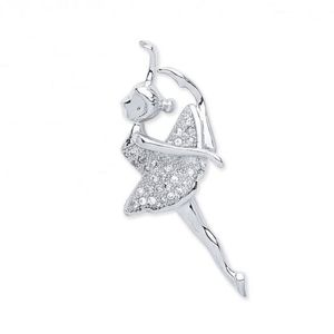 Ballerina Pendant, 925 Silver