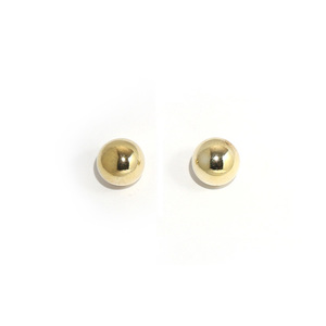 Sterling Silver stud earrings plated with 14K gold