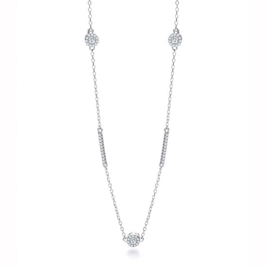 Silver &quot;Diamond&quot; by the Yard Style 36" Necklace