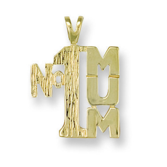 No1 MUM Gold Pendant