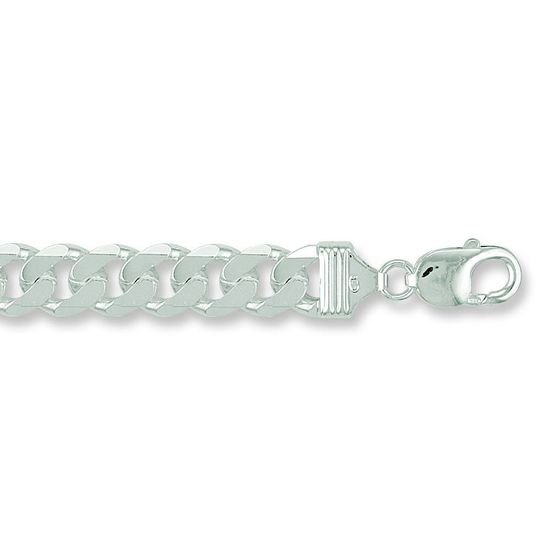 Curb Chain Bracelet, 925 Silver, XL, 8